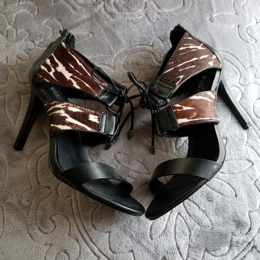Safari Look Calfhair Sandals
